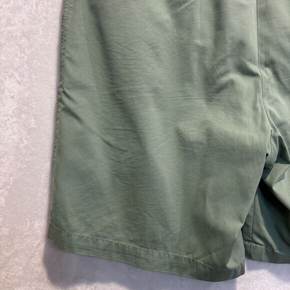 Peter Millar Pure Cotton Flat Front Golf Casual Chino Shorts Men’s Size 36 Green - Picture 9 of 12